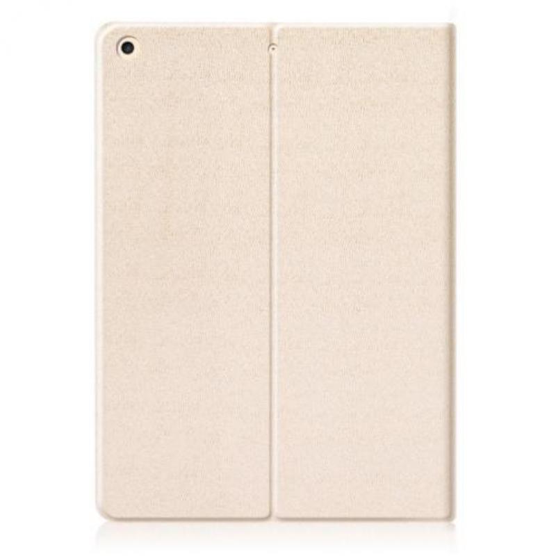 Leather style smart case goud iPad 2017 (9.7")