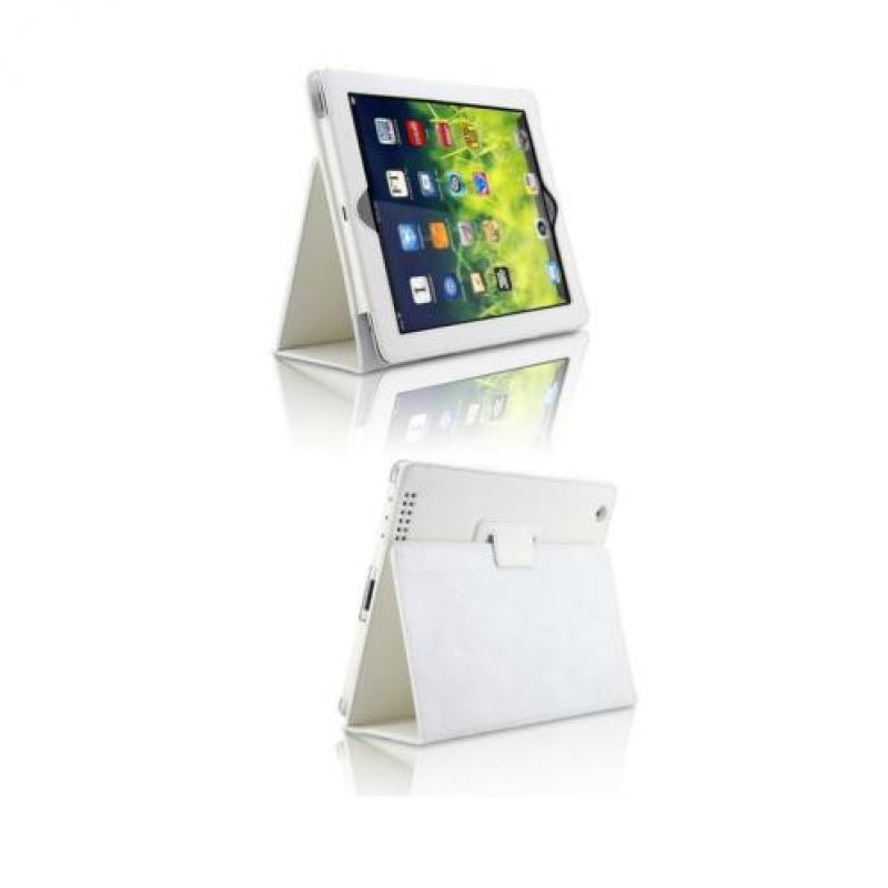 Apple iPad Air 1 lederen leren leer hoes hoesje case - Zwart
