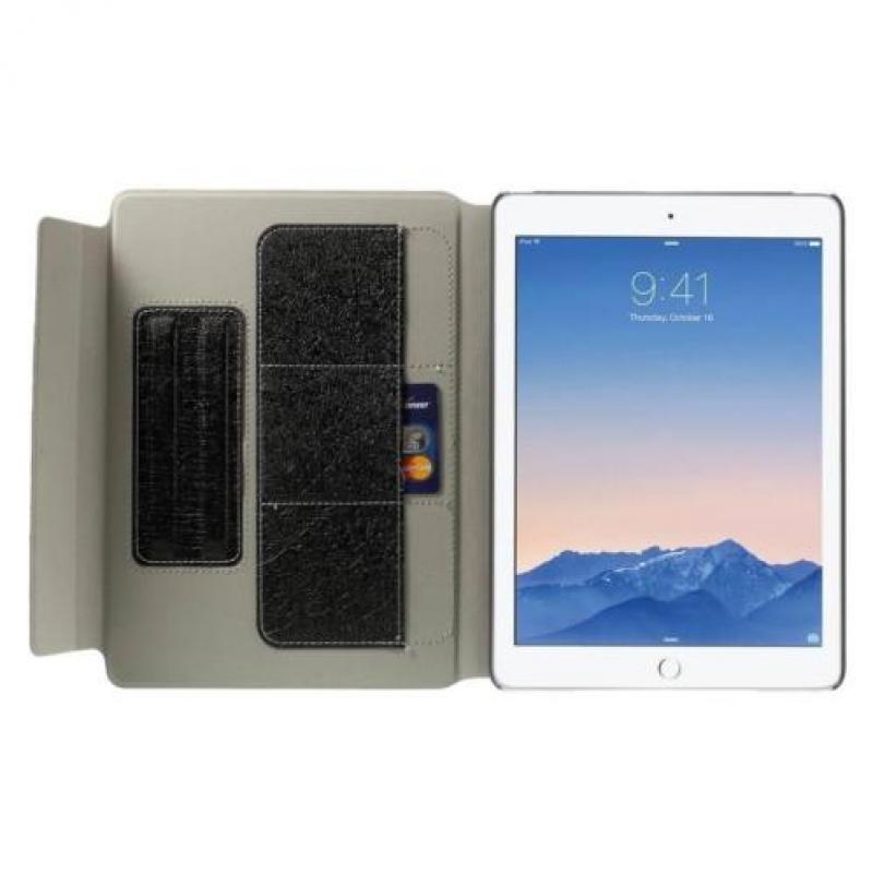 Apple iPad Air 2 - PU Lederen Book Case Snap On Lychee met