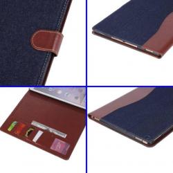 Walletstijl hoes grijs bruin voor iPad Pro 12.9 inch