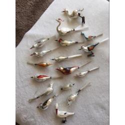 Oude kerstbal vogeltjes