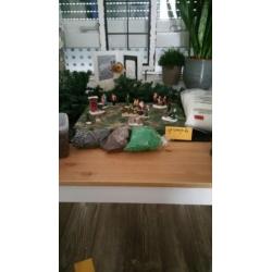 Versiering kerstdorpje