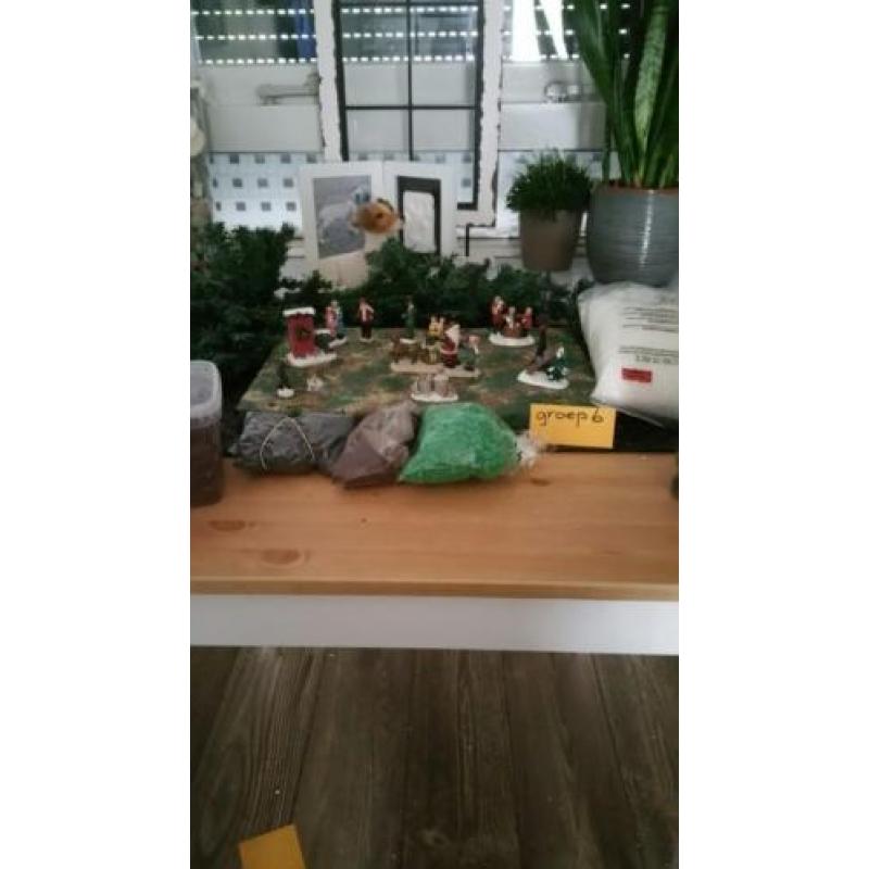 Versiering kerstdorpje