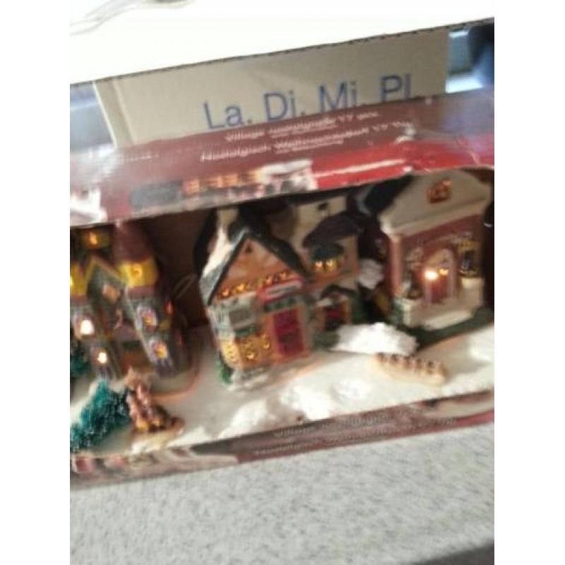 kerstspullen klein dorpje