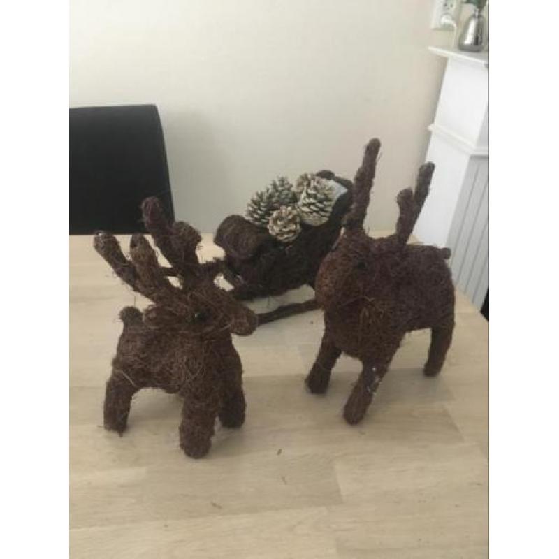Arrenslee set incl.2 hertjes bruin