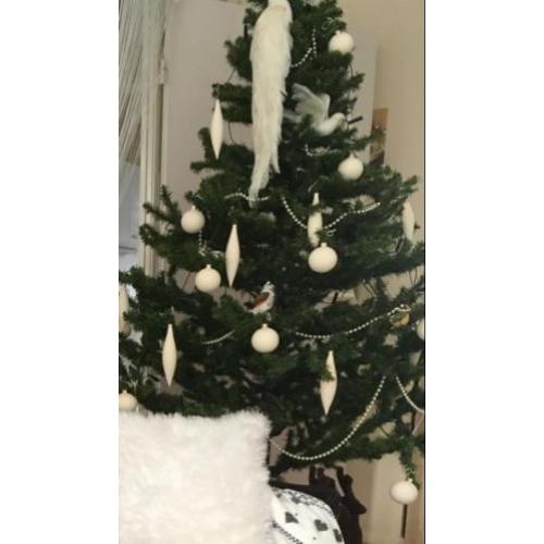 Kerstboom 2m hoog met standaard zie foto decoratie
