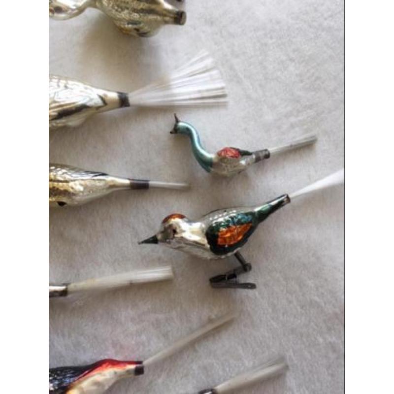 Oude kerstbal vogeltjes