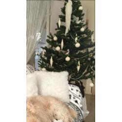 Kerstboom 2m hoog met standaard zie foto decoratie