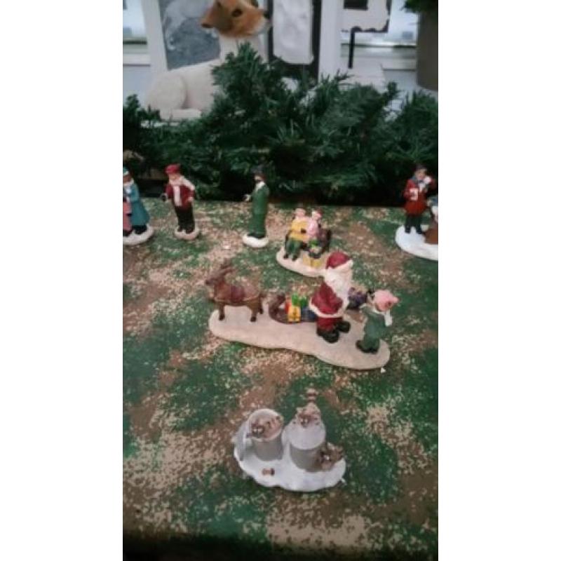 Versiering kerstdorpje