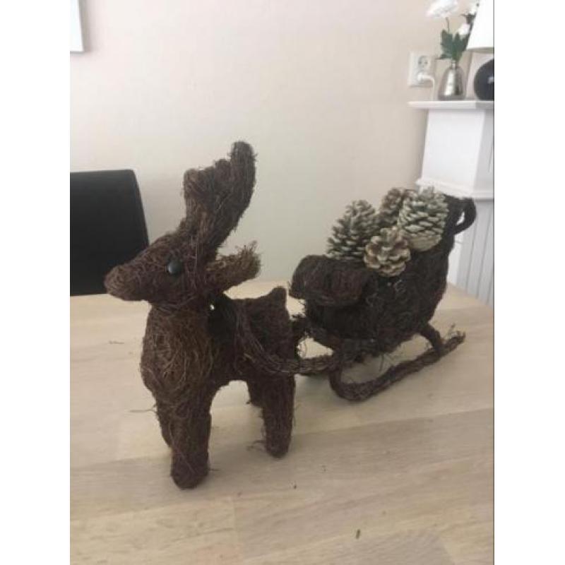 Arrenslee set incl.2 hertjes bruin