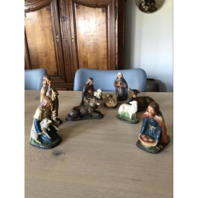 Antieke kerstgroep