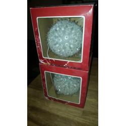 Kerst bol lamp 2x