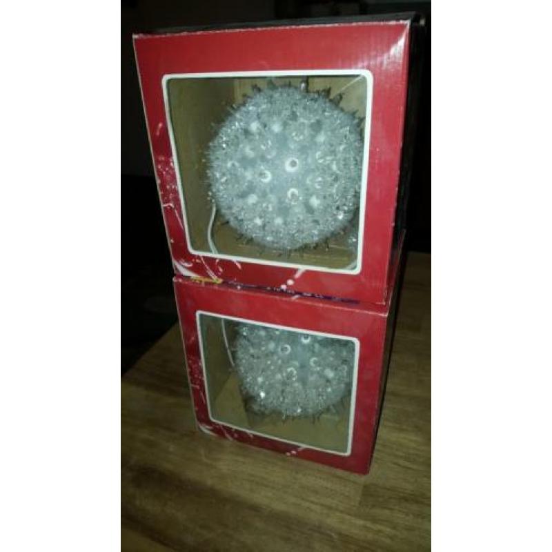 Kerst bol lamp 2x