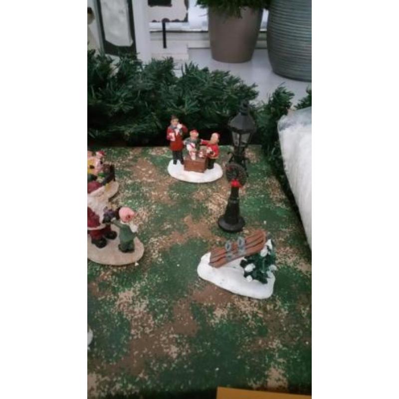 Versiering kerstdorpje