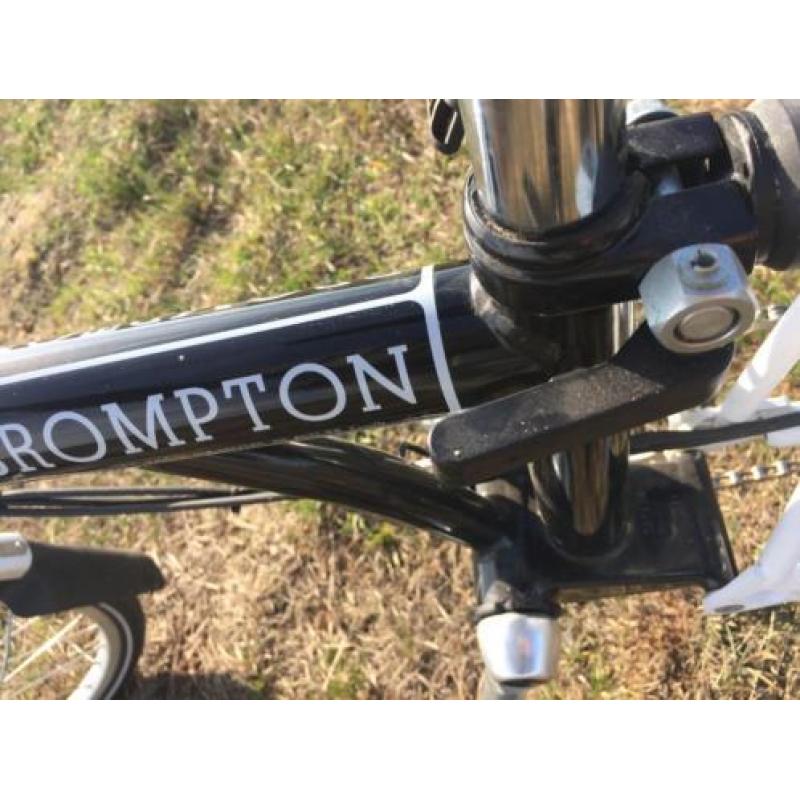 Aangeboden Brompton vouwfiets Black/White