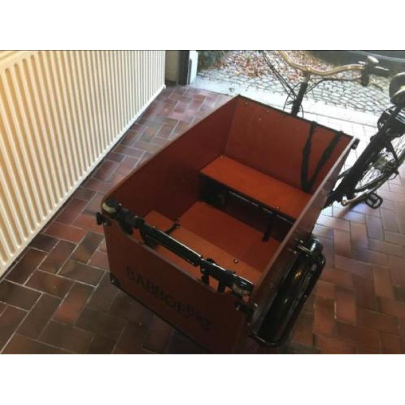 Babboe bakfiets elektrisch.