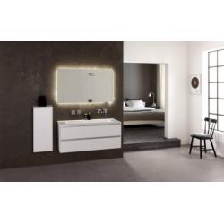 Badmeubel Frozen Solid Surface 120Cm Met Led Spiegel