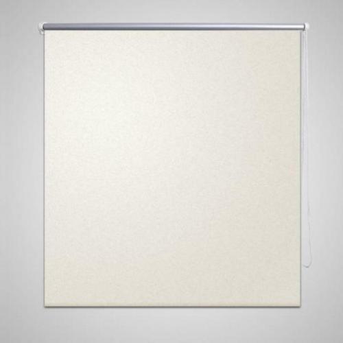 vidaXL Rolgordijn verduisterend 100 x 175 cm crême