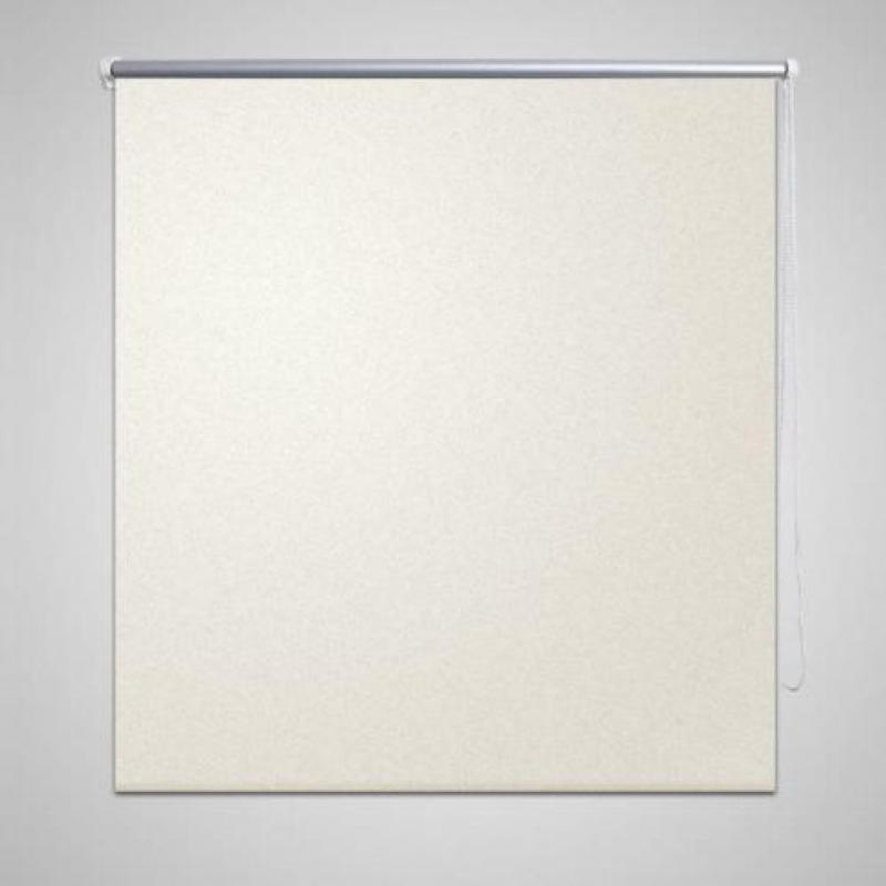 vidaXL Rolgordijn verduisterend 100 x 175 cm crême