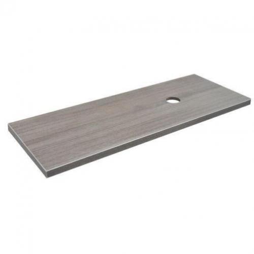 Praya Wiesbaden wastafelblad 120x46x3.6cm houtnerf grijs