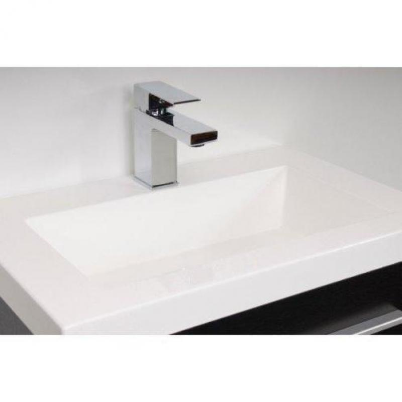Saniclass XXS 80 badmeubel kunstmarmer 1 kraangat wit