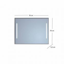 Badkamerspiegel Sanicare Q-Mirrors Twee Verticale Banen ‘...