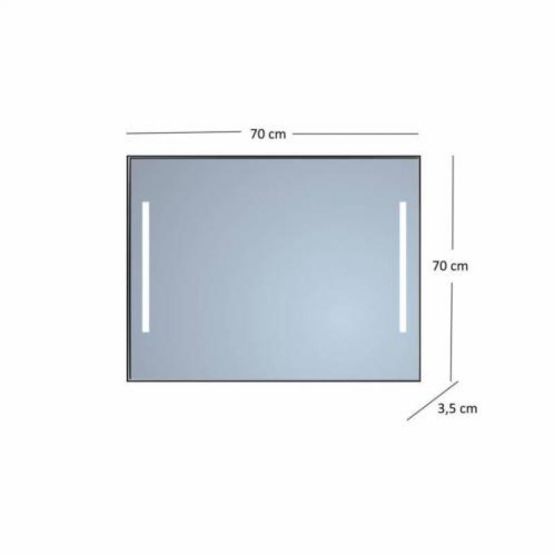 Badkamerspiegel Sanicare Q-Mirrors Twee Verticale Banen ‘...