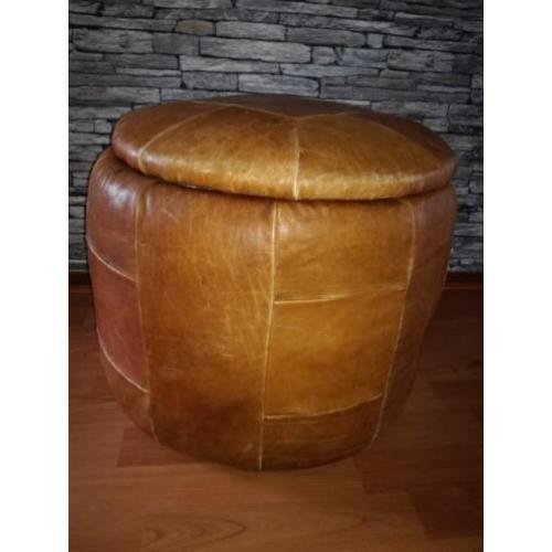 ** Patchwork poef / voetenbankje **