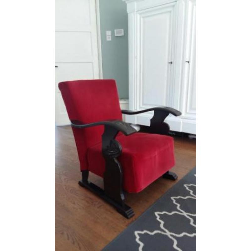 Oude stoel, rokersstoel, stoel, fauteuil