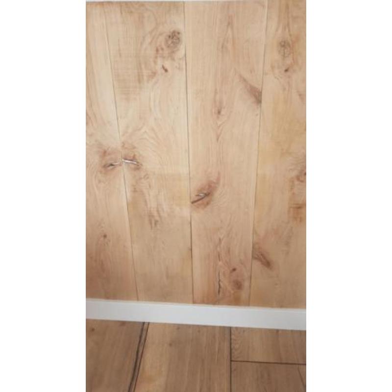 eiken wandpanelen, 5 mm dun, hout strips wandbekleding eiken