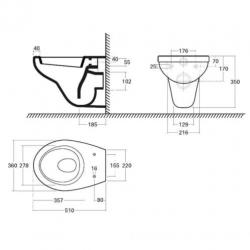 Geberit UP320 Toiletset set03 Sphinx Econ 2.0 met Sigma d...