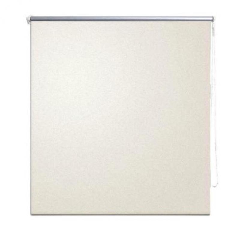 vidaXL Rolgordijn verduisterend 100 x 175 cm crême