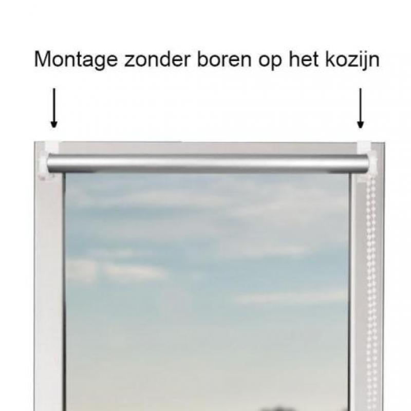 Plisségordijn voor deuren - 90 x 210 cm - Wit