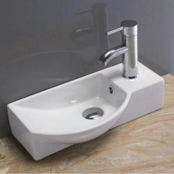 Fontein Sanilux Bee Rechthoek Keramiek met overloop 40x22...
