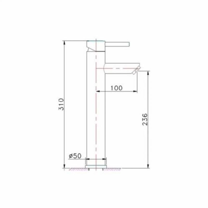 Hoge Wastafelmengkraan Beste Design White Motion XXL Mat Wit