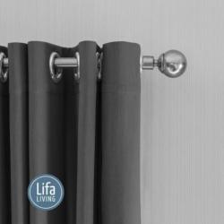 Lifa Living Gordijnen Zilver Grijs Haken - 150 x 250 cm