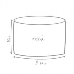 Outbag Poef Rock Plus - rood