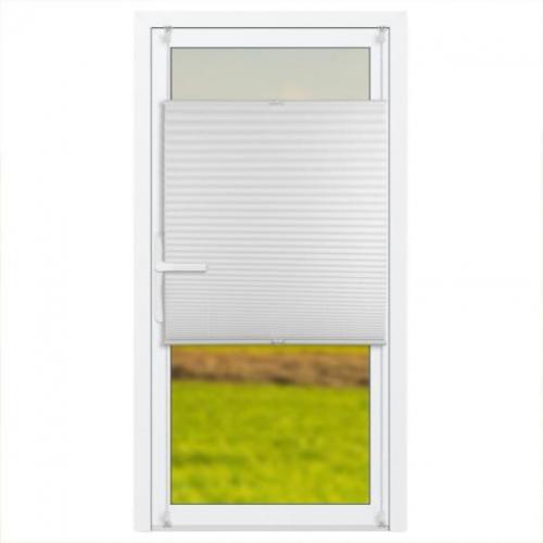 Plisségordijn voor deuren - 90 x 210 cm - Wit