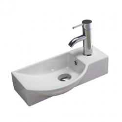 Fontein Sanilux Bee Rechthoek Keramiek met overloop 40x22...
