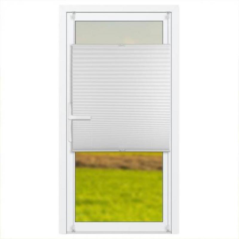 Plisségordijn voor deuren - 90 x 210 cm - Wit