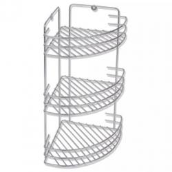 vidaXL Doucherekje met drie lagen (hoek)