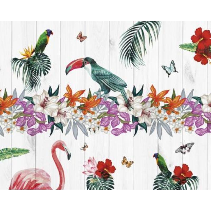 Vlies behang Birds of Paradise * Muurdeco4kids