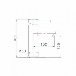 Wastafelmengkraan Beste Design Nero Motion Mat Wit