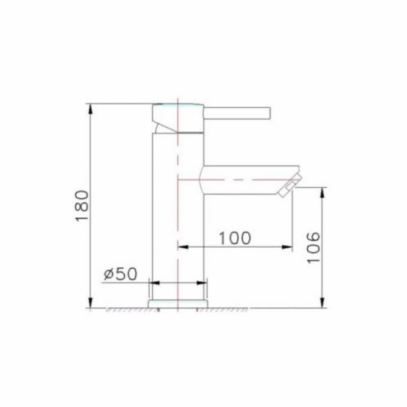 Wastafelmengkraan Beste Design Nero Motion Mat Wit