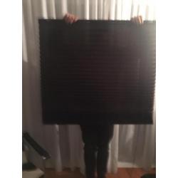 Plisse gordijnen Kwantum zwart 100*150 cm