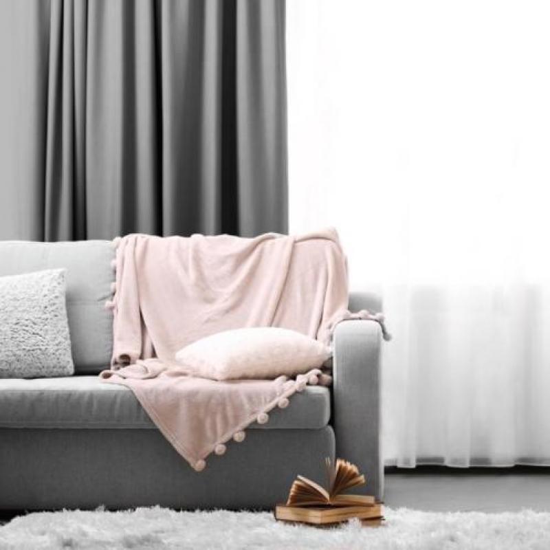 Lifa Living Gordijnen Zilver Grijs Haken - 150 x 250 cm