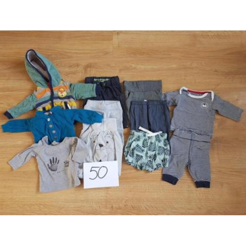 Kledingpakket baby jongen maat 50, noppies imps&elfs