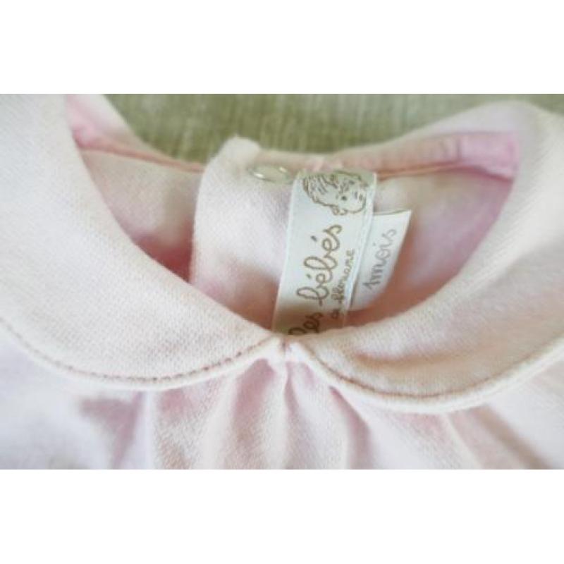 LES BEBES DE FLORIANE | Roze Pakje met Ruches | Maat 50/ 56