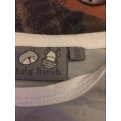 2 rompertjes maat 50/56 merk baby friends