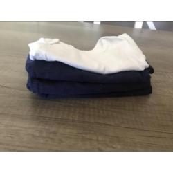 4 mooie stretch Hema rompers maat 50 - 56 lange mouw